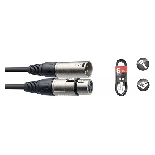 Stagg SMC3 - Câble Microphone XLR - 3 mètres