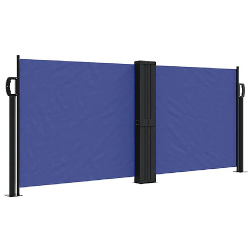 Maison Chic Auvent latéral rétractable | Store latéral | Brise-vue latéral bleu 100x600 cm -GKD59203