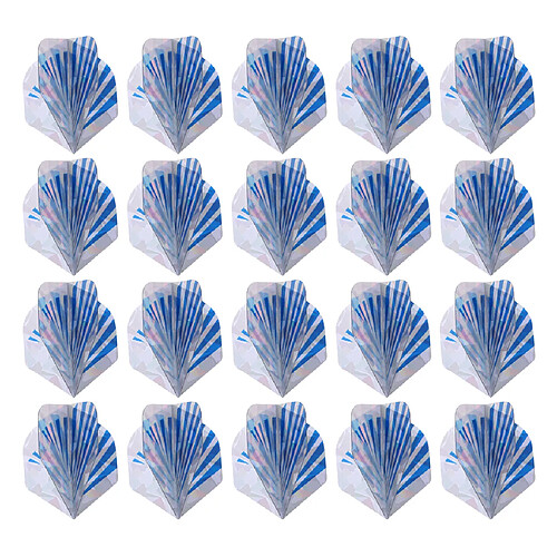 20pcs professionnels dart vols en plastique queue aile protecteurs de fléchettes type b