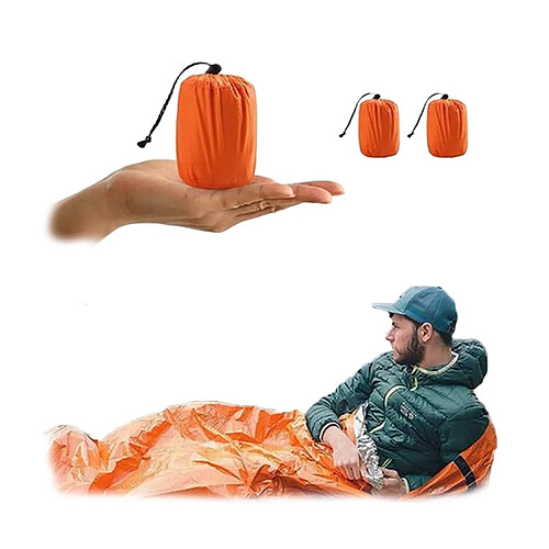 Totalcadeau Sac de couchage de survie étanche et thermique