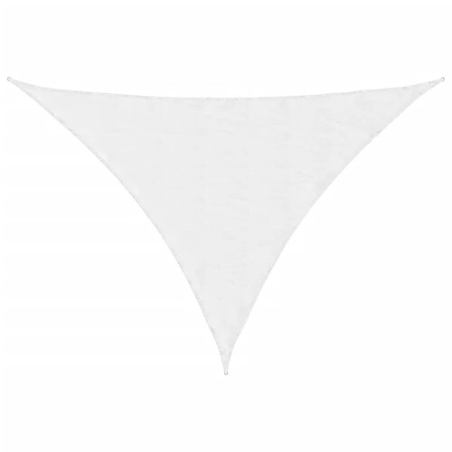 ComfortXL Voile De Parasol Tissu Oxford Triangulaire 3x4x5 M Blanc