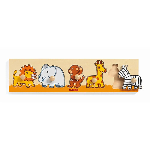 Puzzle en bois gros boutons Sava'n'co - Djeco