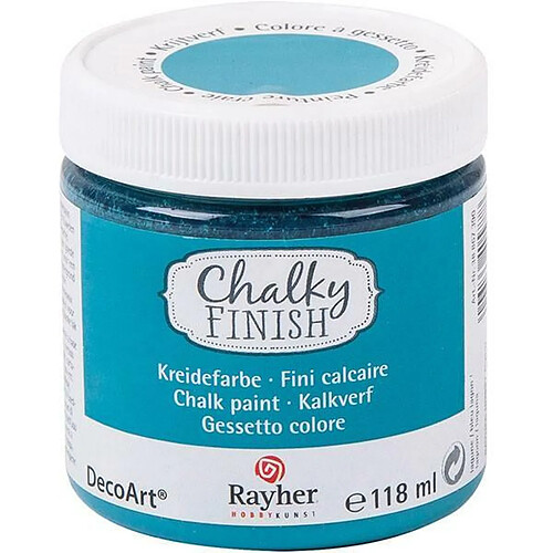 Rayher Peinture craie bleu lagon Chalky Finish