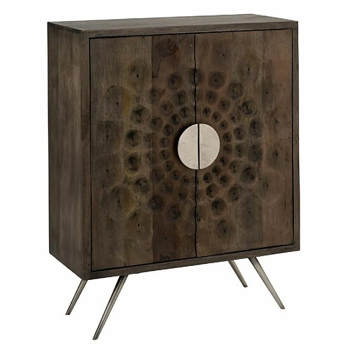 Paris Prix Buffet 2 Portes en Bois Ethnique 113cm Marron