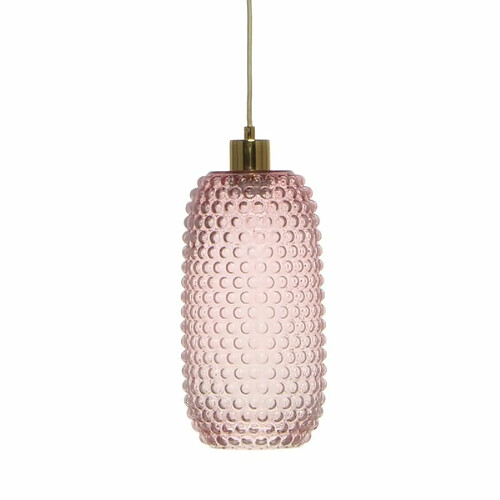 Paris Prix Lampe Suspension en Verre Irina 34cm Rose