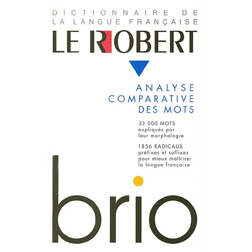 Le Robert Brio : analyse des mots et régularités du lexique · Occasion