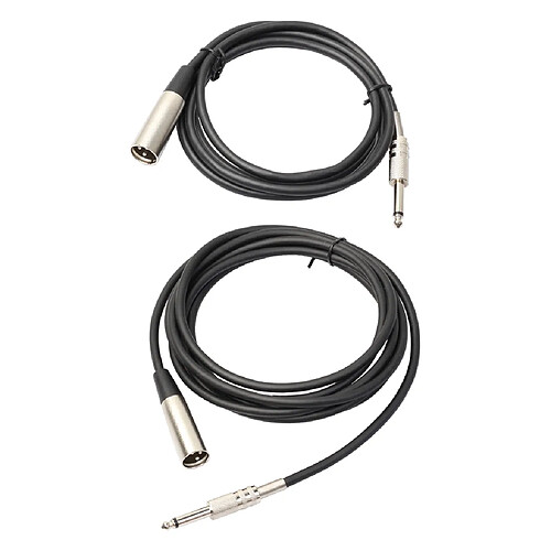 2 Câbles De Mixeur 3 Câbles De Câble Audio XLR à Broche Pour Les Amateurs De Musique