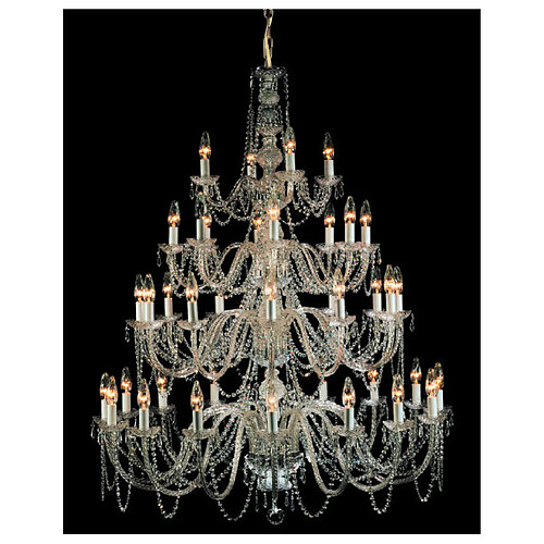 Lumière Chandelier sans abats jours Modra Chrome 154 Cm