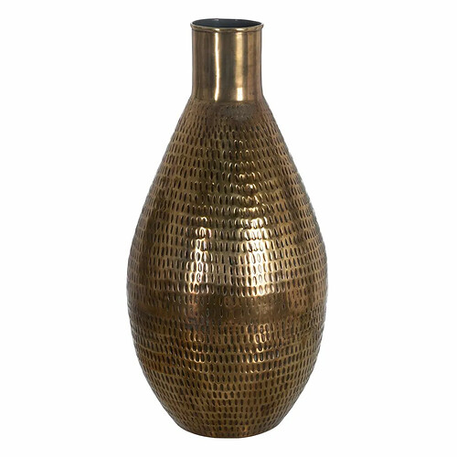 BigBuy Home Vase Bronze Doré Aluminium 32 x 32 x 62,5 cm