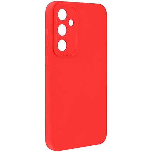 Avizar Coque pour Samsung Galaxy A55 5G Silicone Mat Toucher Doux Rouge