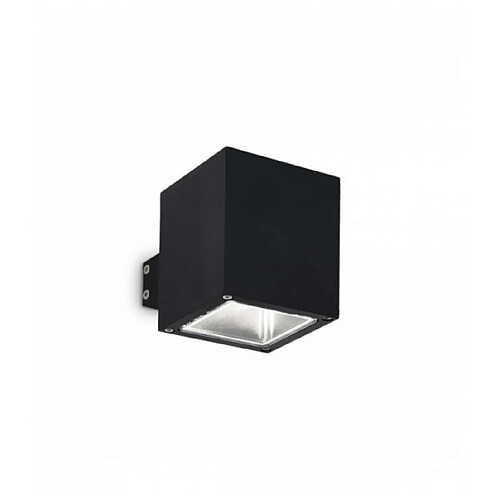 Ideal Lux Applique murale Noire SNIF SQUARE 1 ampoule