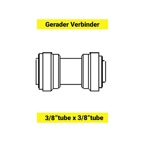 ich-zapfe Raccord droit pour tuyau 3/8