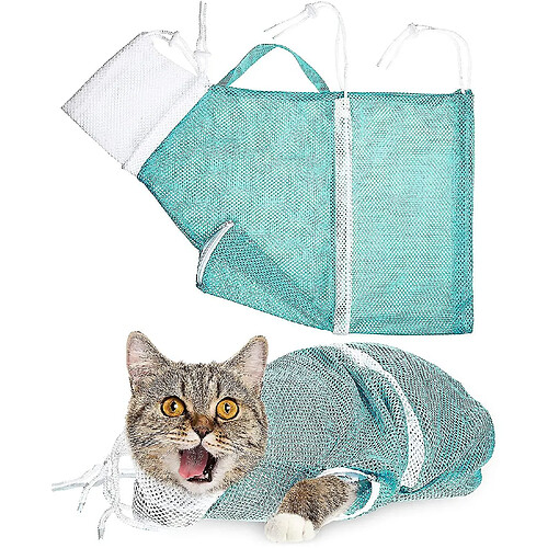 Universal Sac de douche de chat de chat Sac de bain de toilettage Sac à laver à chat réglable