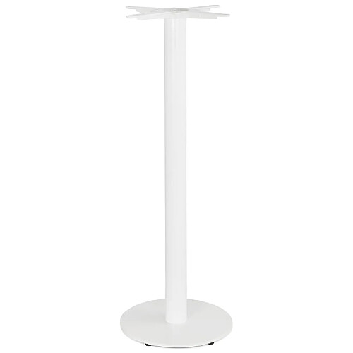 Alterego Pied de table rond 'CORTADO' 110 en métal blanc intérieur/extérieur