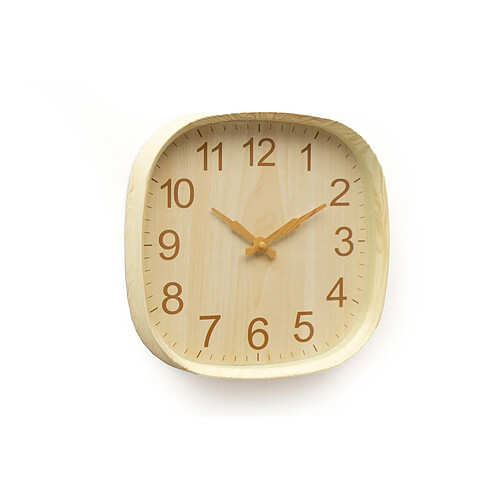 Horloge Murale Romimex Beige Plastique 30 x 30 x 2 cm