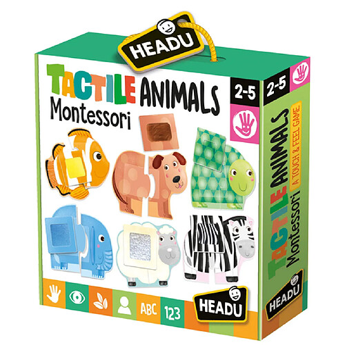 HEADU Puzzle Tactile - Les Animaux