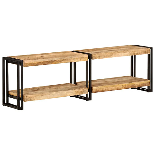 vidaXL Meuble TV 140x30x40 cm bois massif de manguier