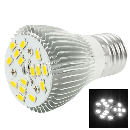 Wewoo Lampe blanc E27 6W 15 LED 5050 SMD Ampoule de projecteur, AC 85-265V