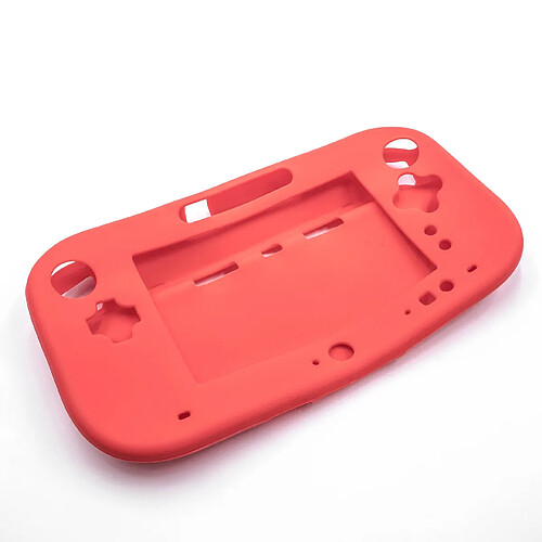 vhbw Étui de rechange en silicone rouge pour console de jeux Nintendo Wii U Gamepad