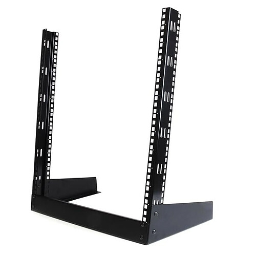 StarTech.com Rack de Bureau Noir à Cadre Ouvert 12 U 19"" - Rack 2 Montants 19 Pouces