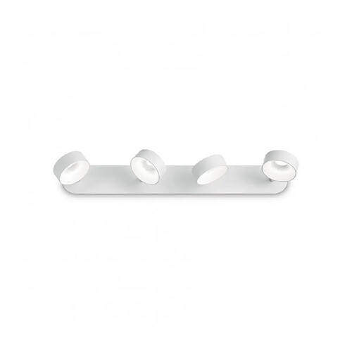 Ideal Lux Plafonnier Oby Métal blanc 4 ampoules 13,5cm