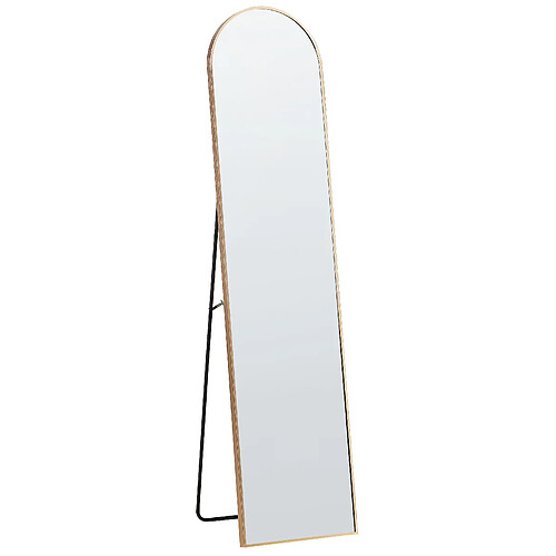 Beliani Miroir sur pied BAGNOLET 150 cm Doré