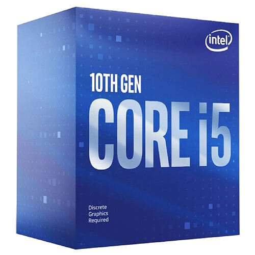 Processeur Intel Core I5-10400F 6 cœurs 2,9 GHz avec Turbo 4,3 GHz 12 Mo Skt1200