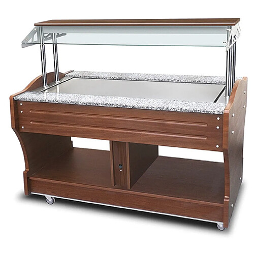 Buffet Neutre Professionnel - 4 Bacs GN 1/1 - Mastro