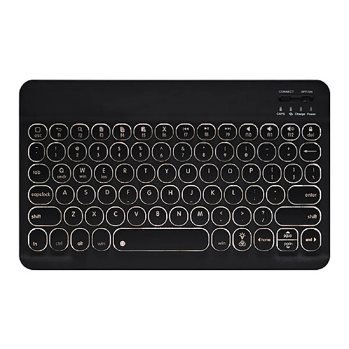 Universal Peigne à gelée Clavier Bluetooth sans fil rétroéclairé pour IOS Tablette Smartphone Batterie rechargeable intégrée | Clavier (lumière blanche)