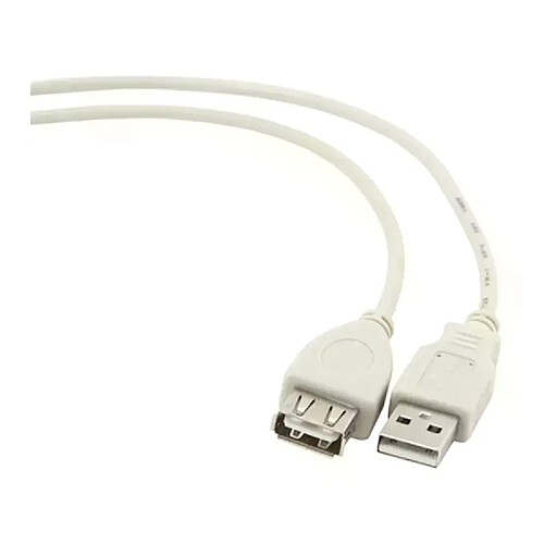 Câble Rallonge à USB GEMBIRD CC-USB2-AMAF-75CM/30 Blanc