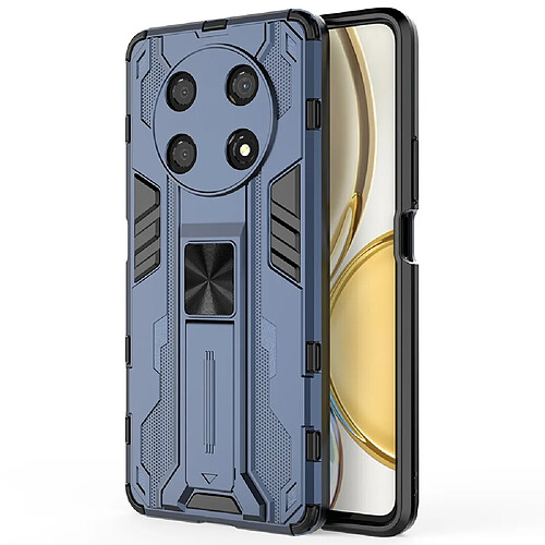 Coque en TPU antichoc avec béquille bleu pour votre Honor X30