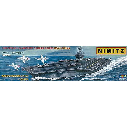 Flugzeugträger USS Nimitz CVN 68 - 1:500e - Trumpeter