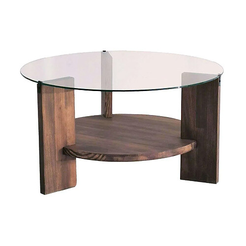 Hanah Home Table basse en bois et verre Mondo.