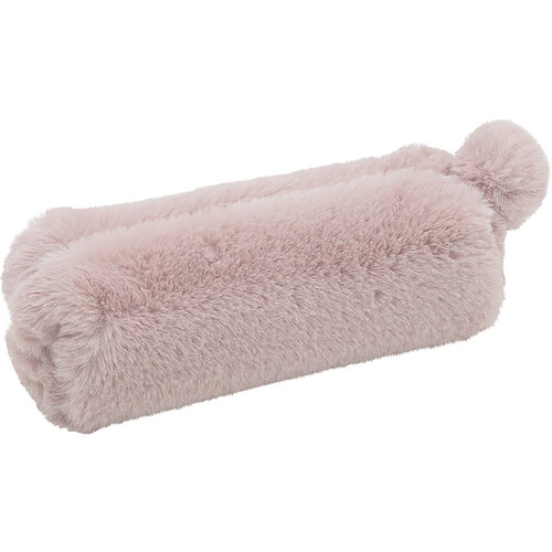 WEDO Trousse 'FLUFFY', en peluche, rose ()