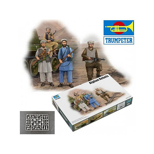 Trumpeter Figurine Mignature Afghan Rebels