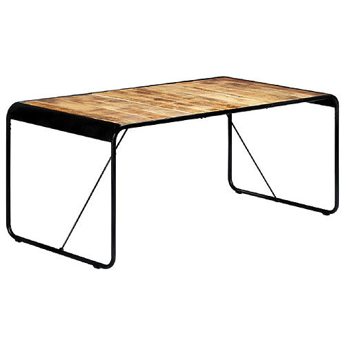 vidaXL Table de salle à manger 180x90x76 cm Bois de manguier brut