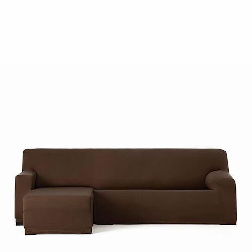 Housse pour chaise longue accoudoir long gauche Eysa BRONX Marron 110 x 110 x 310 cm