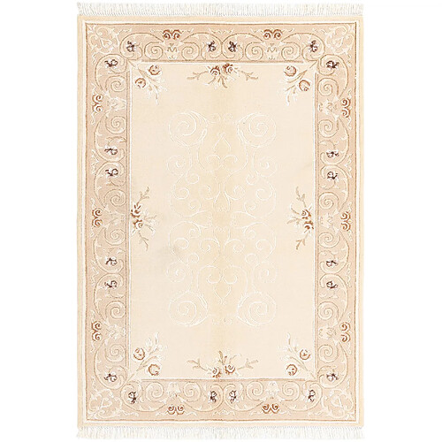 Vidal Tapis de laine 188x122 beige Darya