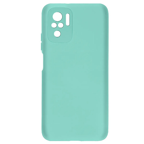 Avizar Coque Xiaomi Redmi Note 10 et Redmi Note 10s Soft Touch Fine Légère Turquoise