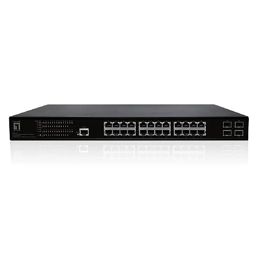 Level One LevelOne Switch 28xPort GEP-2861 4xGSFP 19`` 390W 24xPoE+