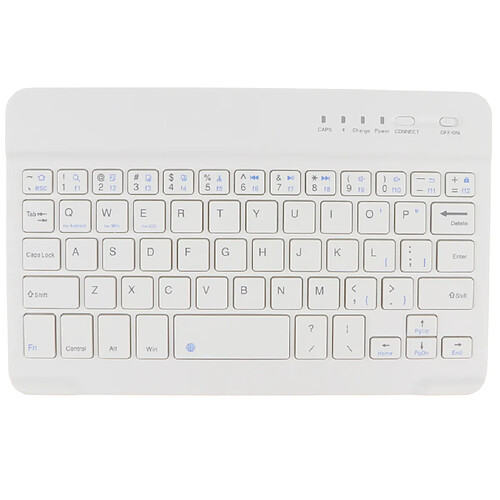 slim clavier bluetooth sans fil pour imac ipad téléphone Android 7/9 / 10,1 pouces 7 pouces blanc