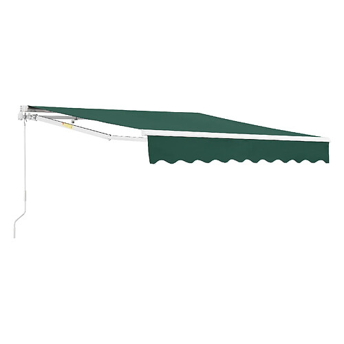 Store Banne Bitonto avec Manivelle 250 x 200 cm Vert Foncé [en.casa]