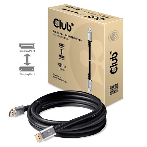 Club 3D CLUB3D DisplayPort 1.4 HBR3 8K Cable M/M 4m /13.12ft