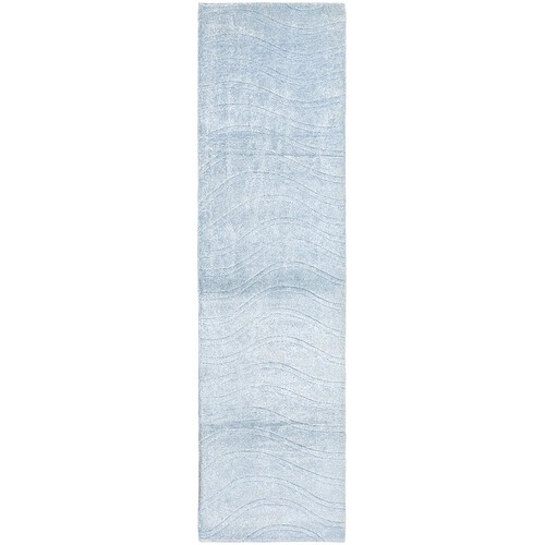 Vidal Tapis de couloir en laine 297x81 bleu Darya