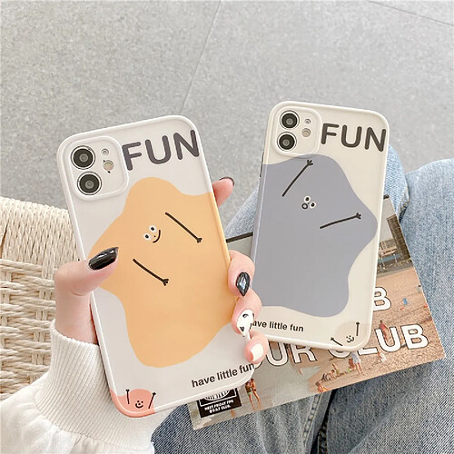 GUPBOO Étui pour iPhone12Pro Coque de téléphone Fun Star en silicone créatif