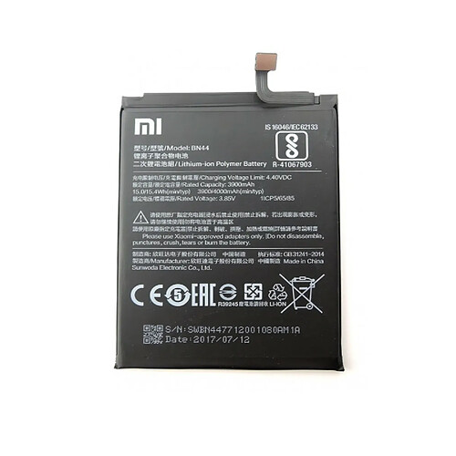 batterie pile Remplacement original Xiaomi BN44 3900 MAH Redmi Note 5 Pro /5Plus