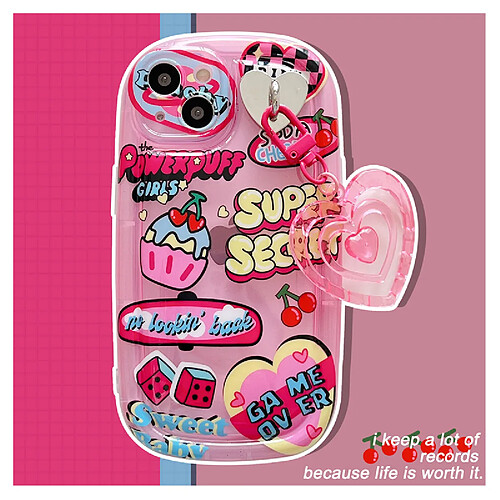 GUPBOO Étui pour iPhone13Pro Graffiti cerise saveur crème glacée Spice Girl coque de téléphone souple