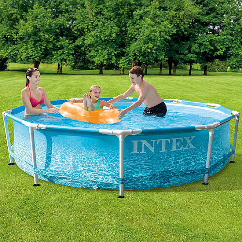 INTEX Piscine Beachside Metal Frame 305x76 cm