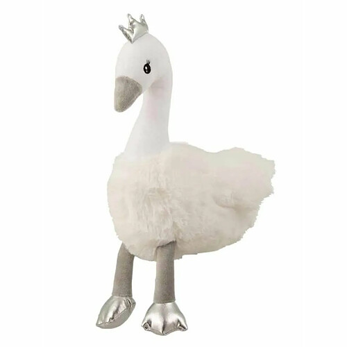 Paris Prix Peluche Enfant Cygne 40cm Blanc & Argent