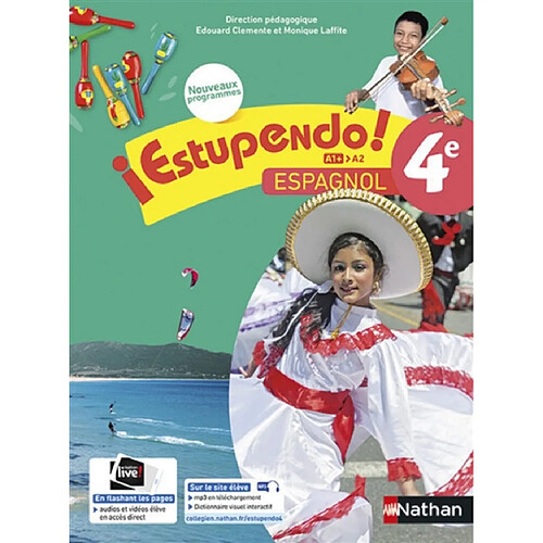 Estupendo ! espagnol 4e, A1+-A2 : nouveaux programmes · Occasion